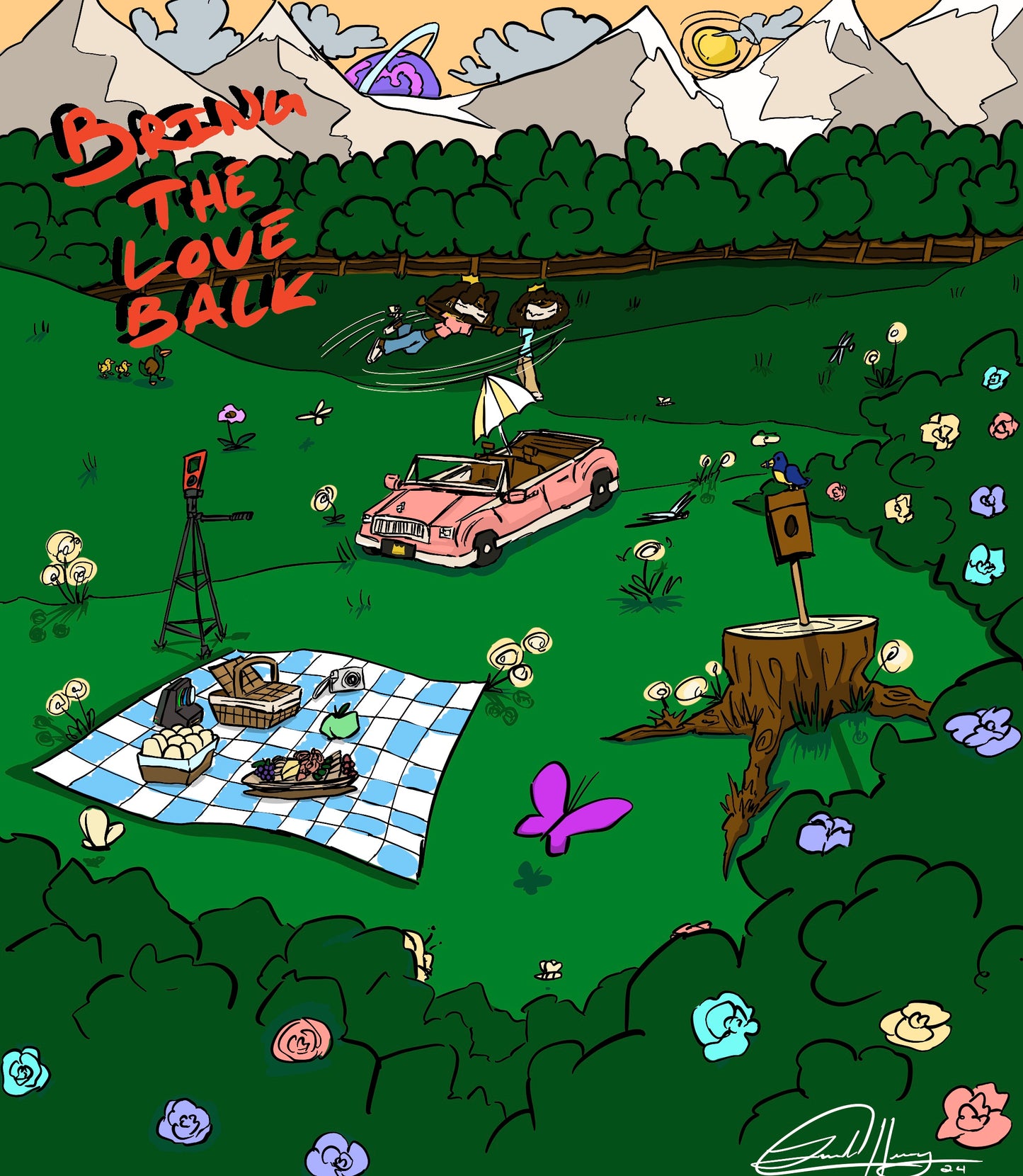 Digital illustration prints